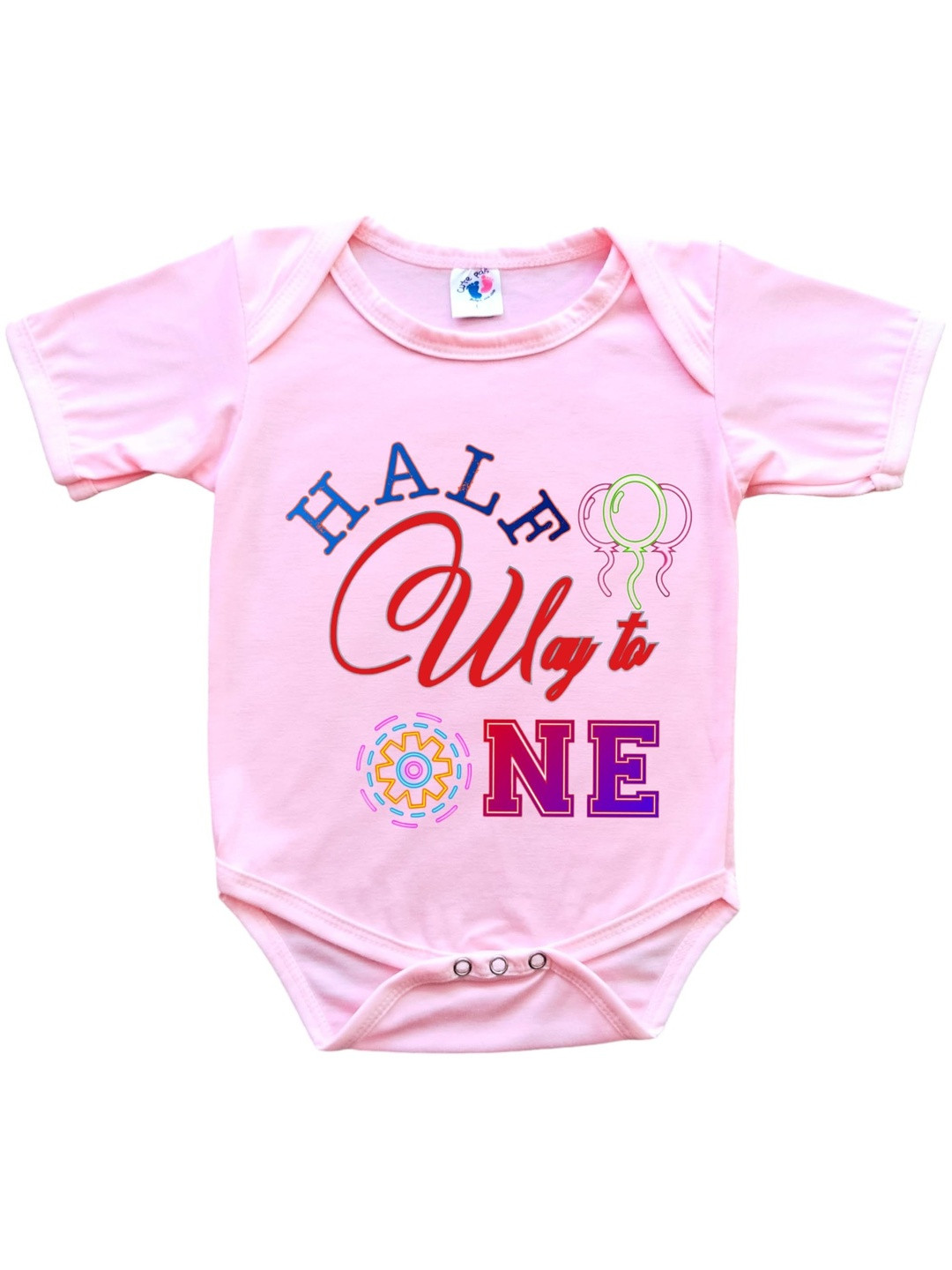 Cute Pals Infants Monthly Milestone 6 Months Birthday Printed Cotton Bodysuit