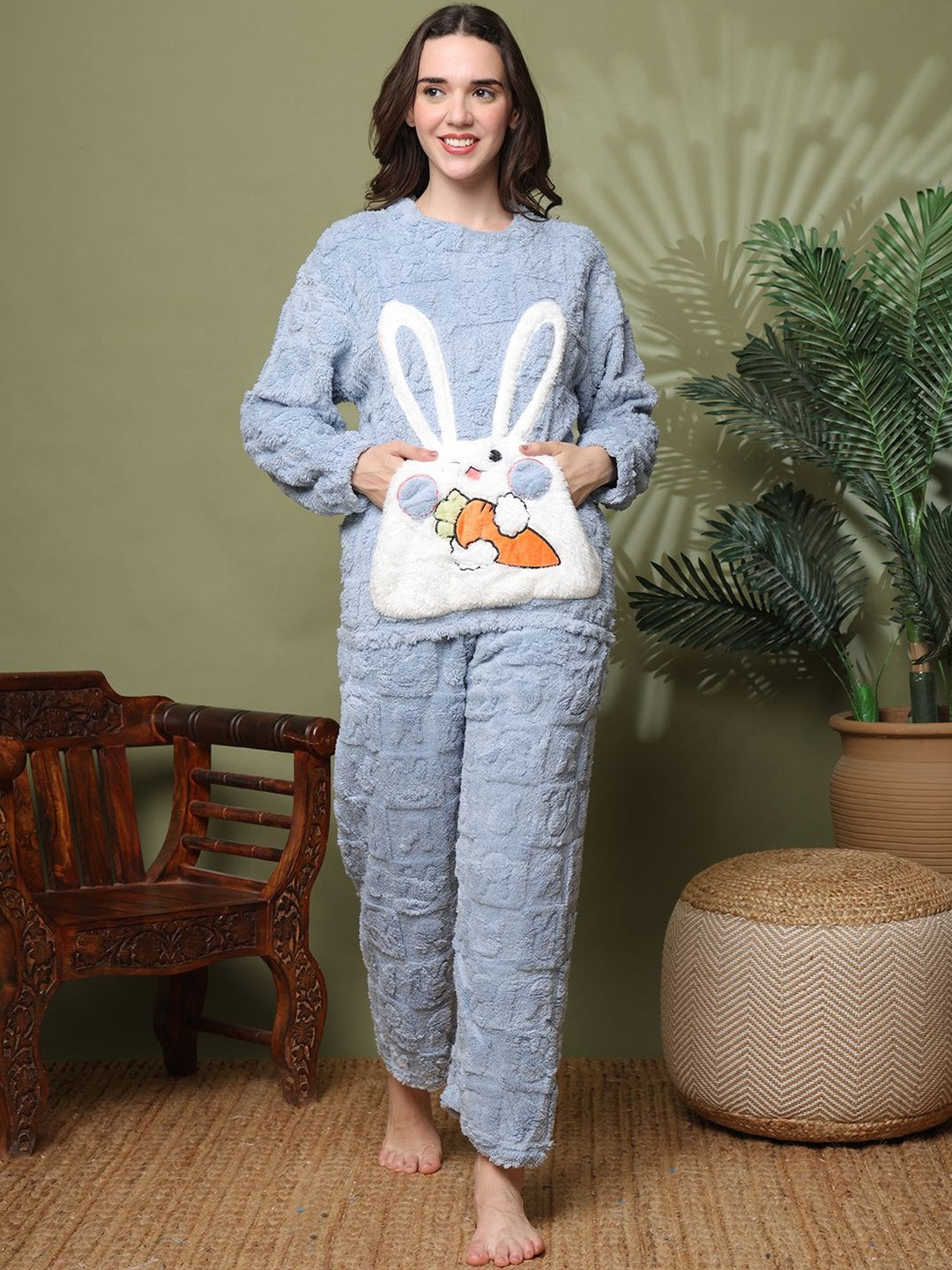 TAG 7 Bunny Self Design Night suit