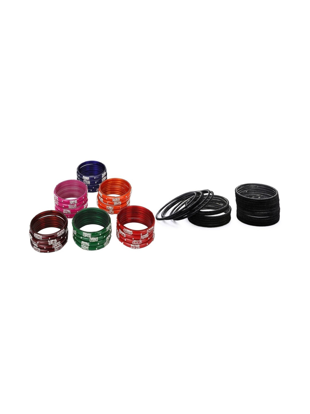 Somil Combo Of 2 Glass Bangles Set