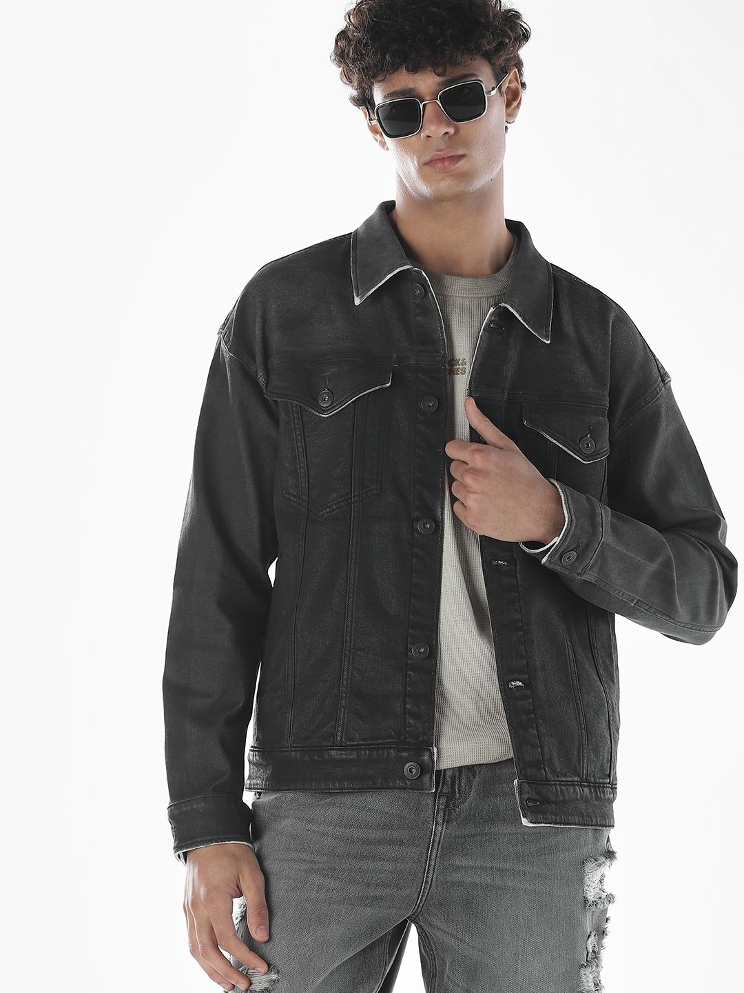 Jack & Jones Men Light Fade Denim Jacket