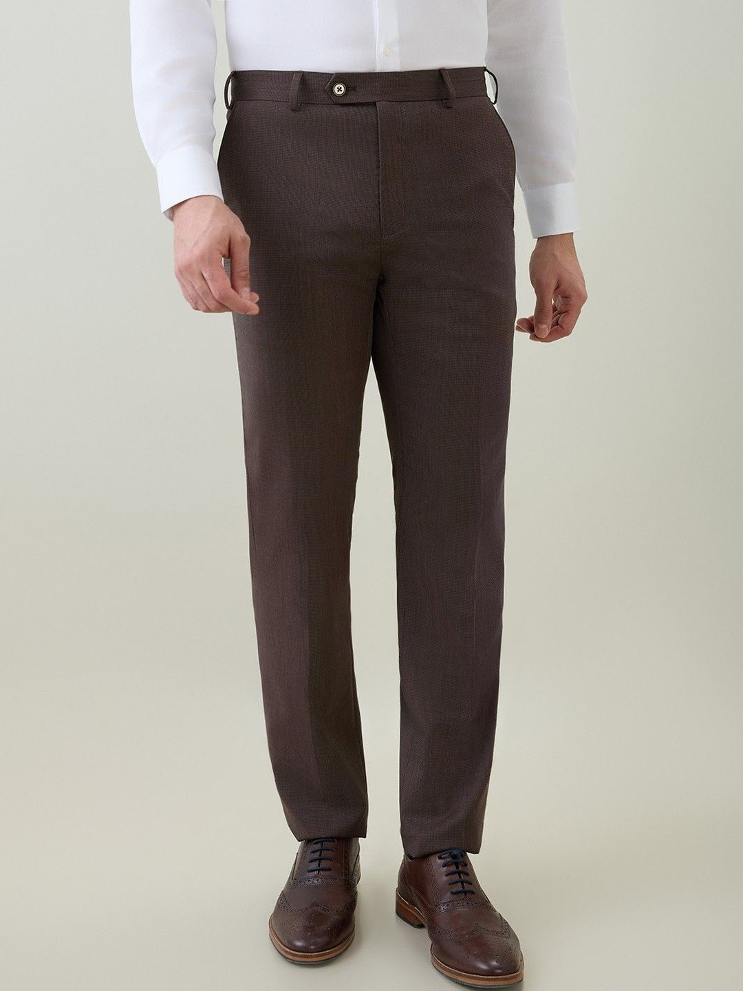 Raymond Men Original Contemporary Fit Mid Rise Formal Trouser
