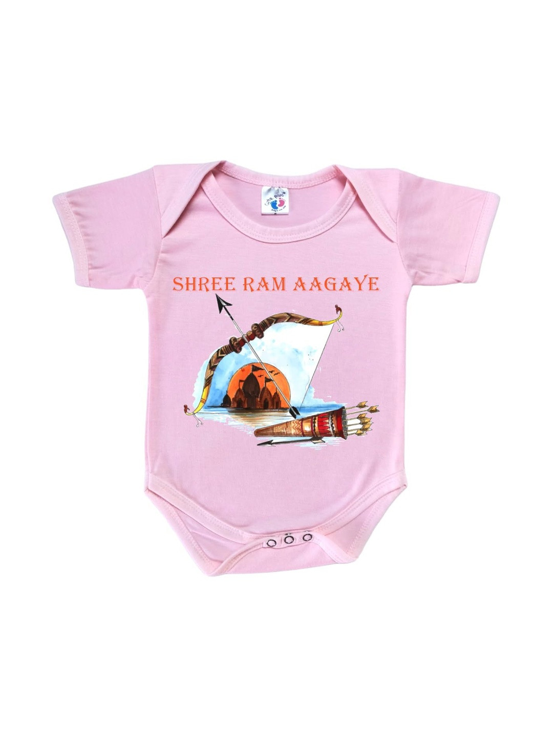 Cute Pals Infants Kids Printed Boat Neck Cotton Bodysuit