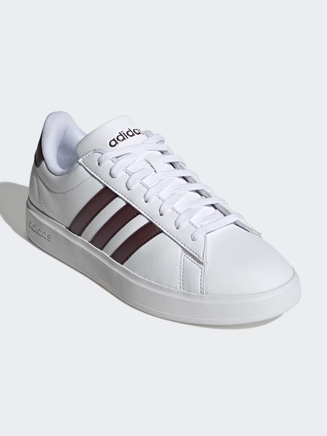 ADIDAS Women Striped Round-Toe Grand Court 2.0 Sneakers