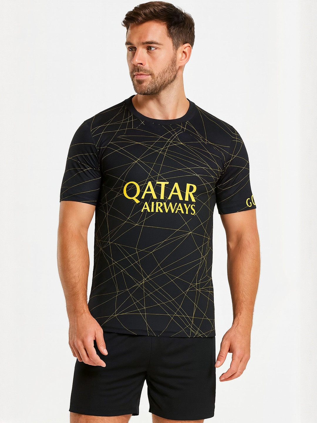 dostitch Men Neymar Printed Dri-FIT T-shirt