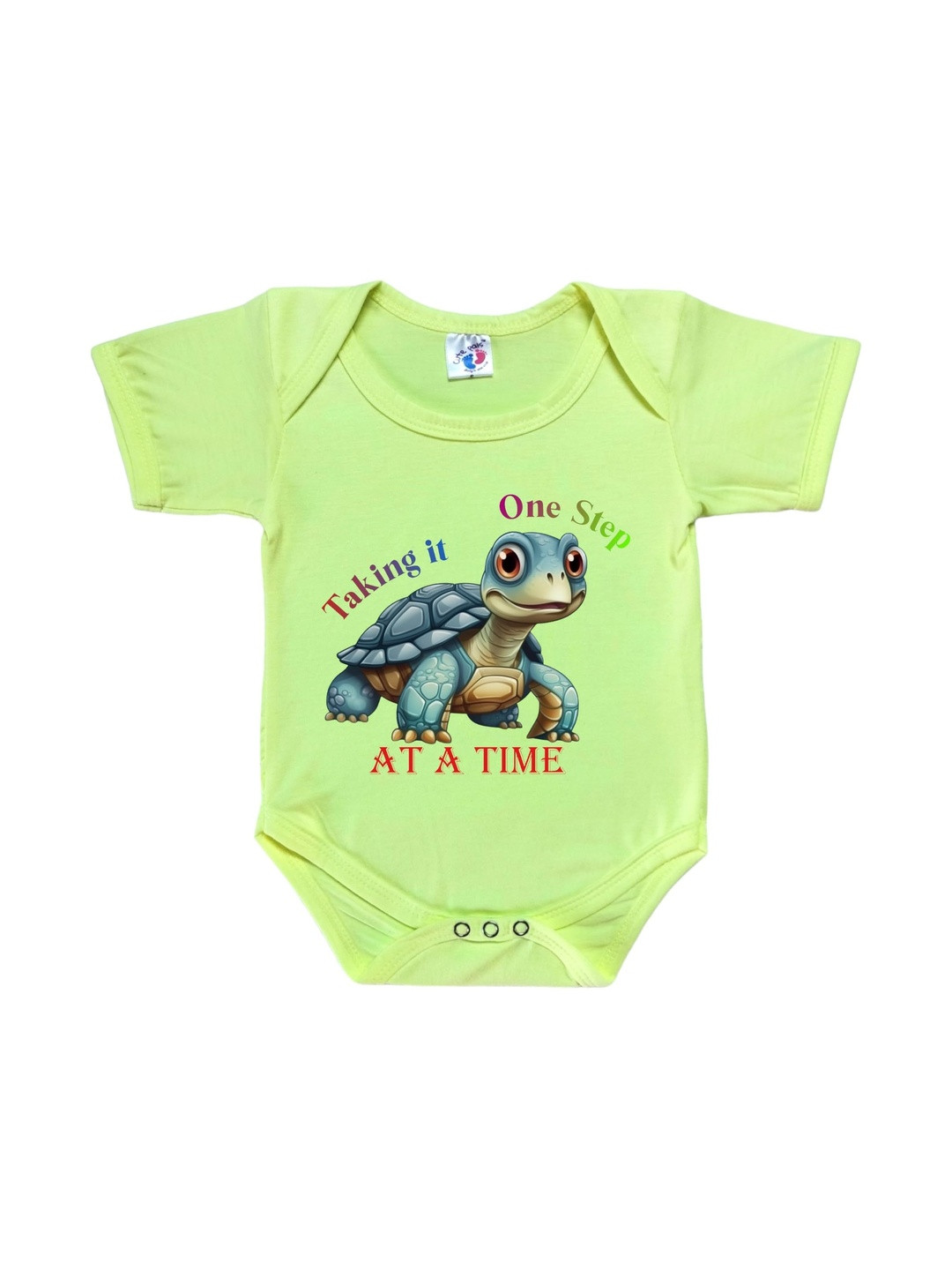 Cute Pals Kids Infants Animal Cartoon Printed Envelope Neck Cotton Bodysuit