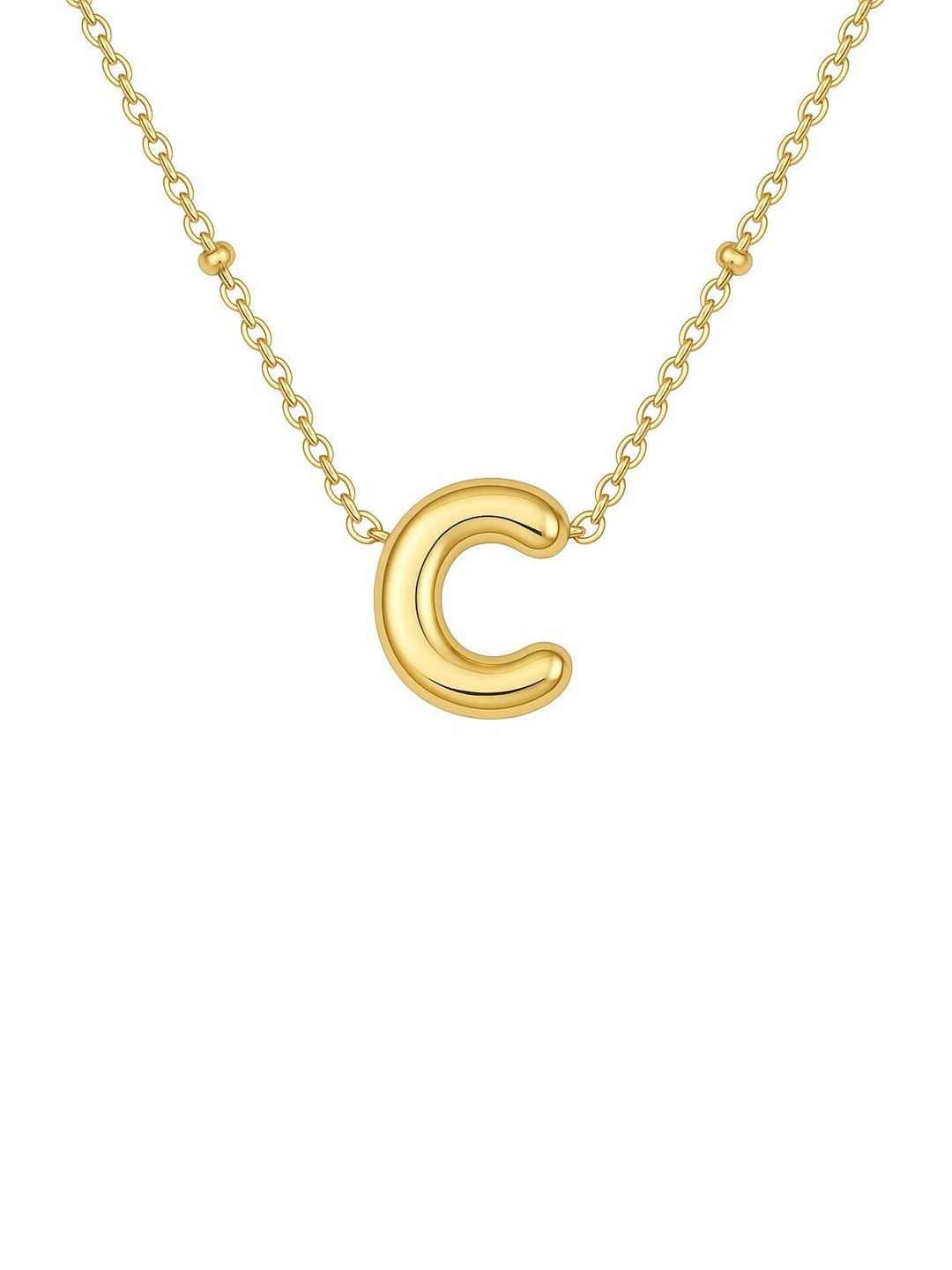 ARISTAL Jewellery Gold-Plated Box Chain-C Minimal Necklace