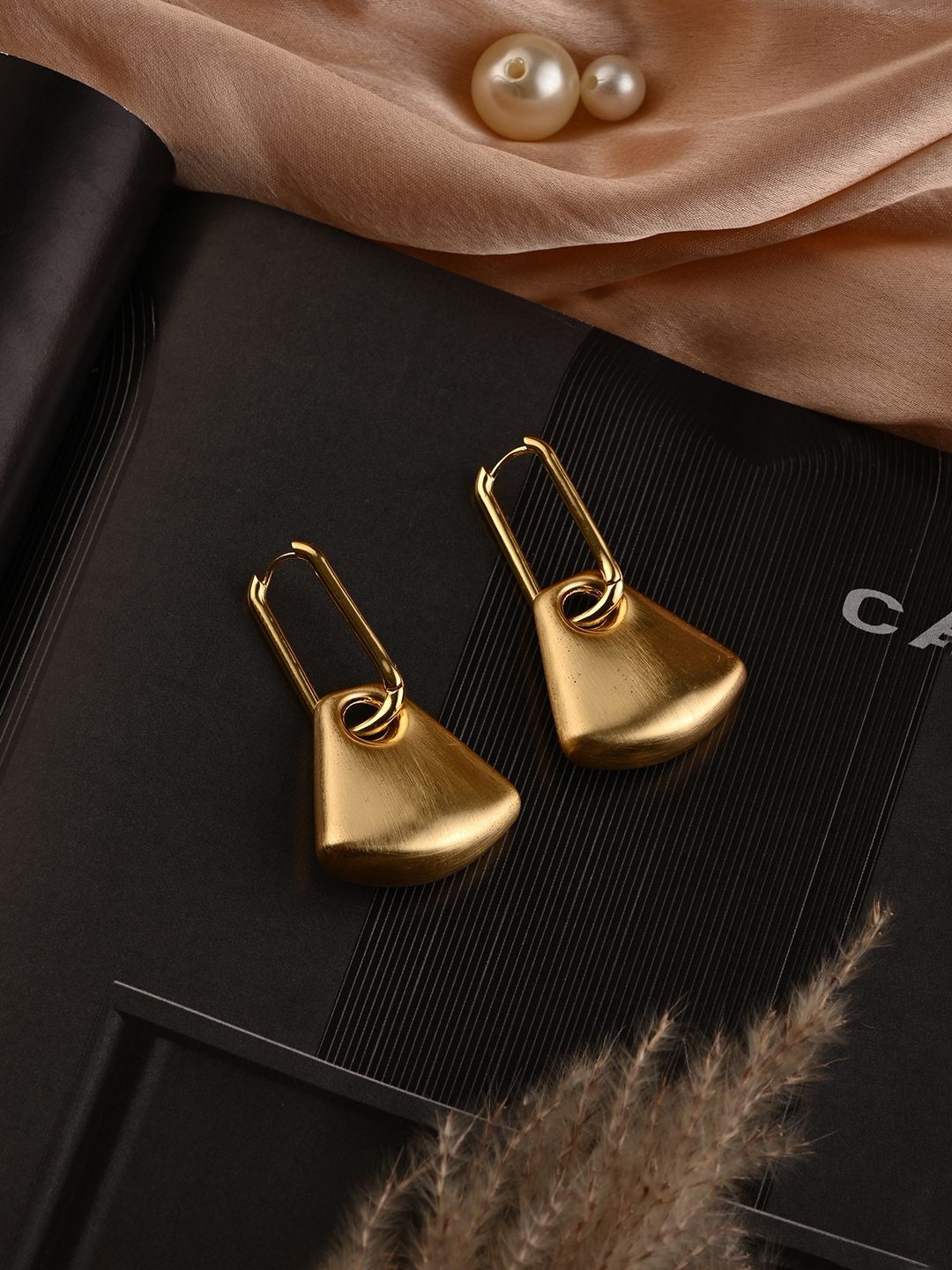 PATOLA BY VJ Stainless Steel ANTI TARSNISH GOLD PLATED EARRINGS