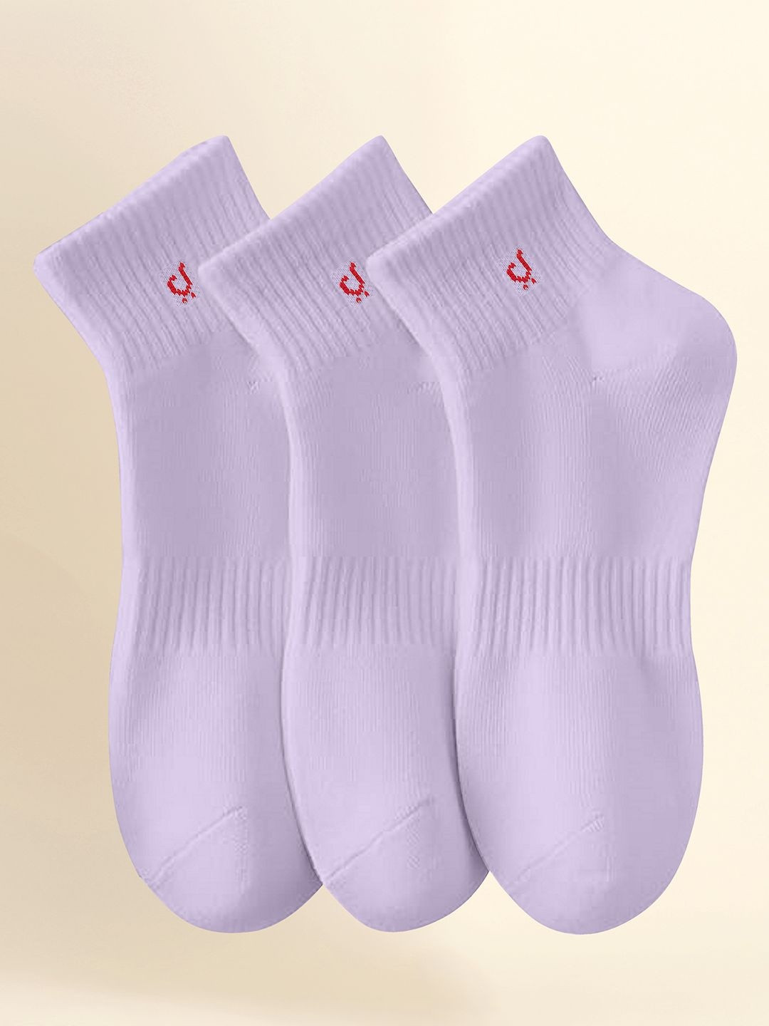 Trendmalls Unisex Pack 3 Solid Ankle Length Socks