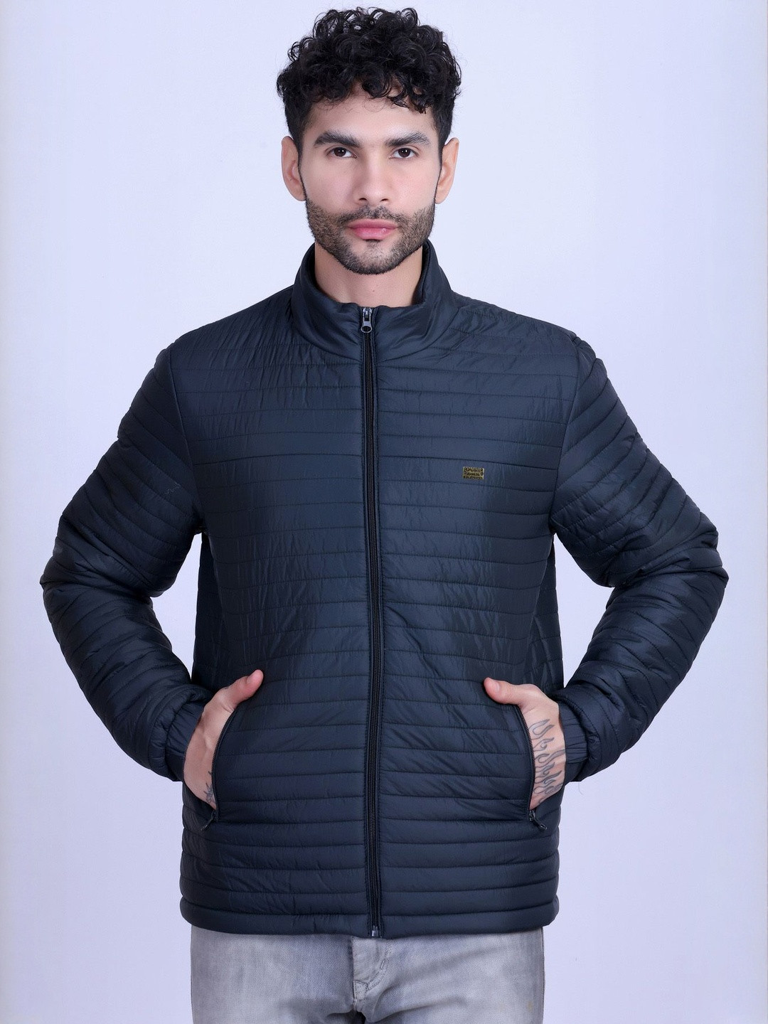 Roadster Men Winter Wear Full Sleeve Solid Jacket