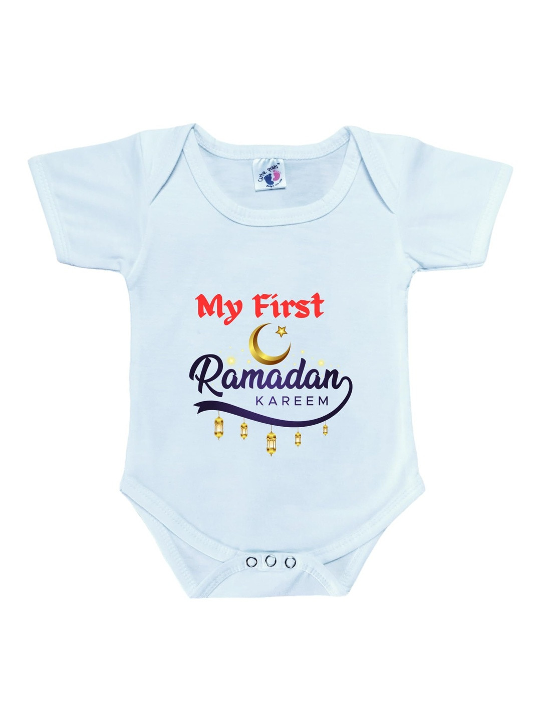 Cute Pals Infants Printed Envelope Neck Cotton Bodysuit