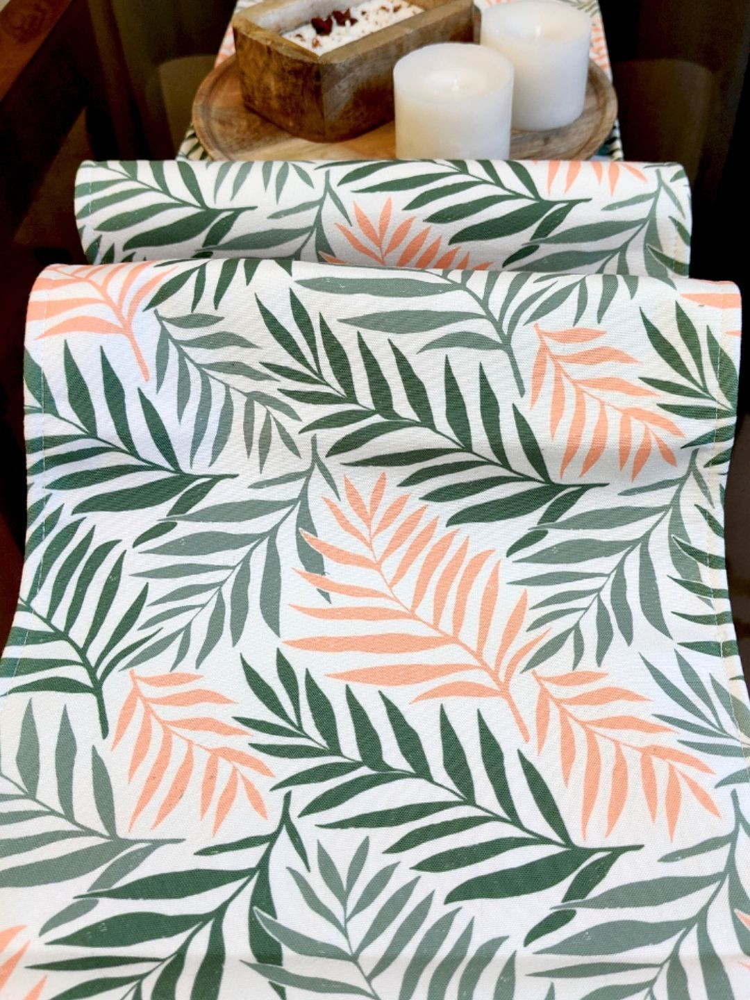 Akira Furnishings Floral Print Multicolor Table Runner