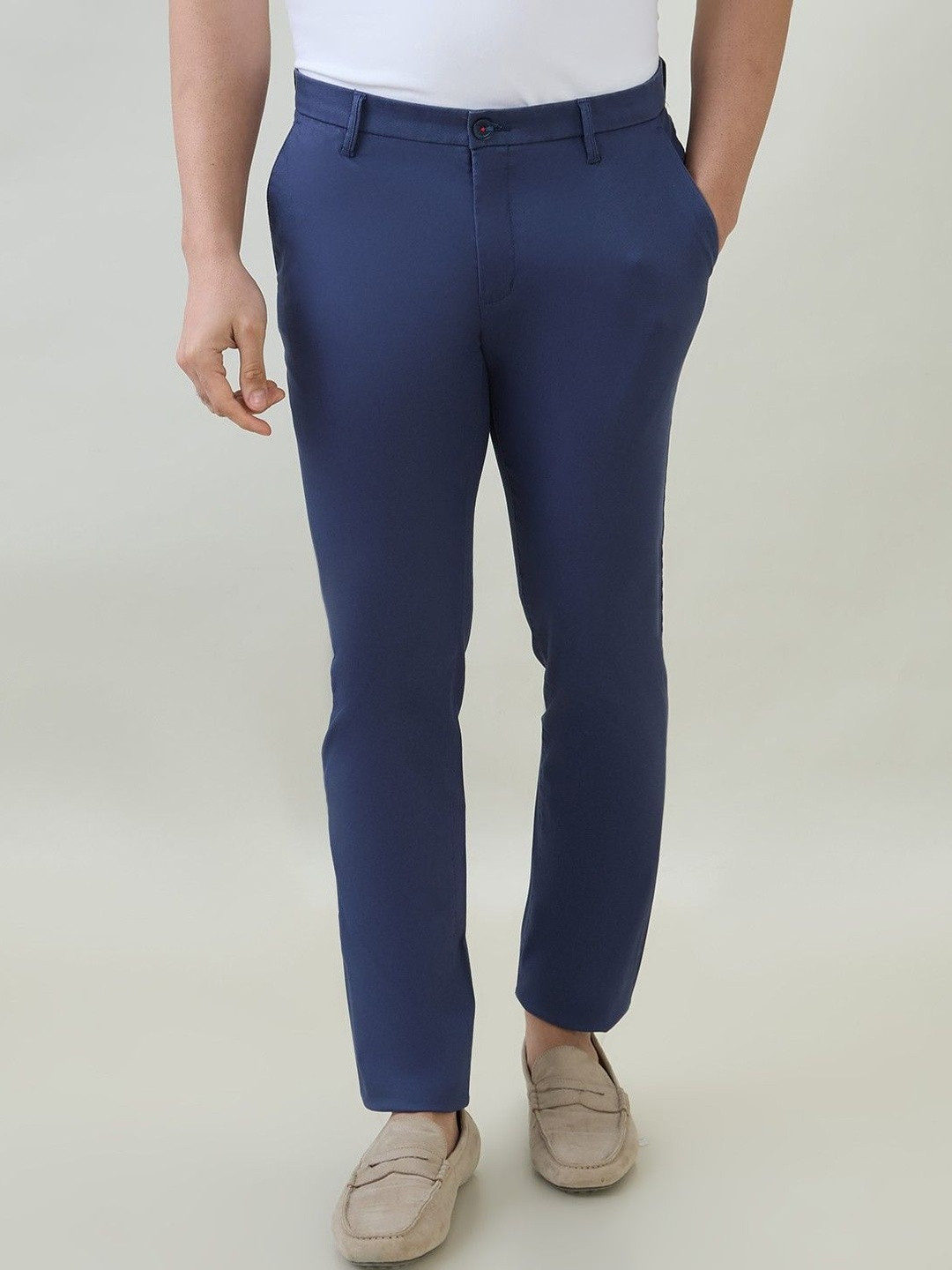 Raymond Men Slim Fit Mid Rise Trousers