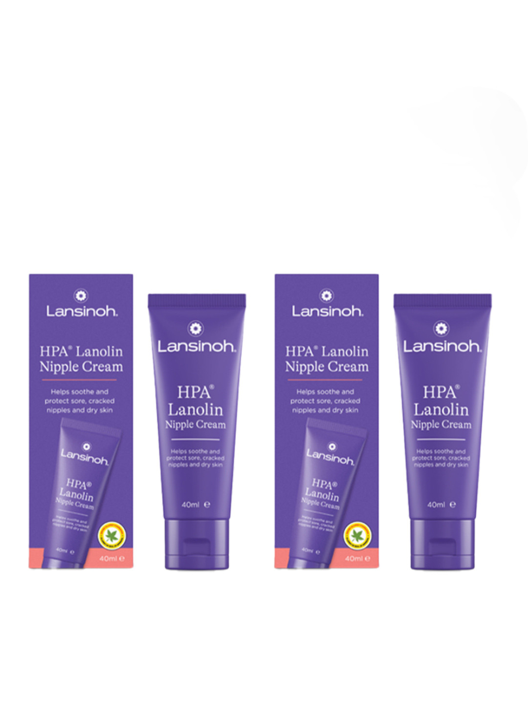 Lansinoh Set of 2 Lanolin Nipple Cream - 40 g Each