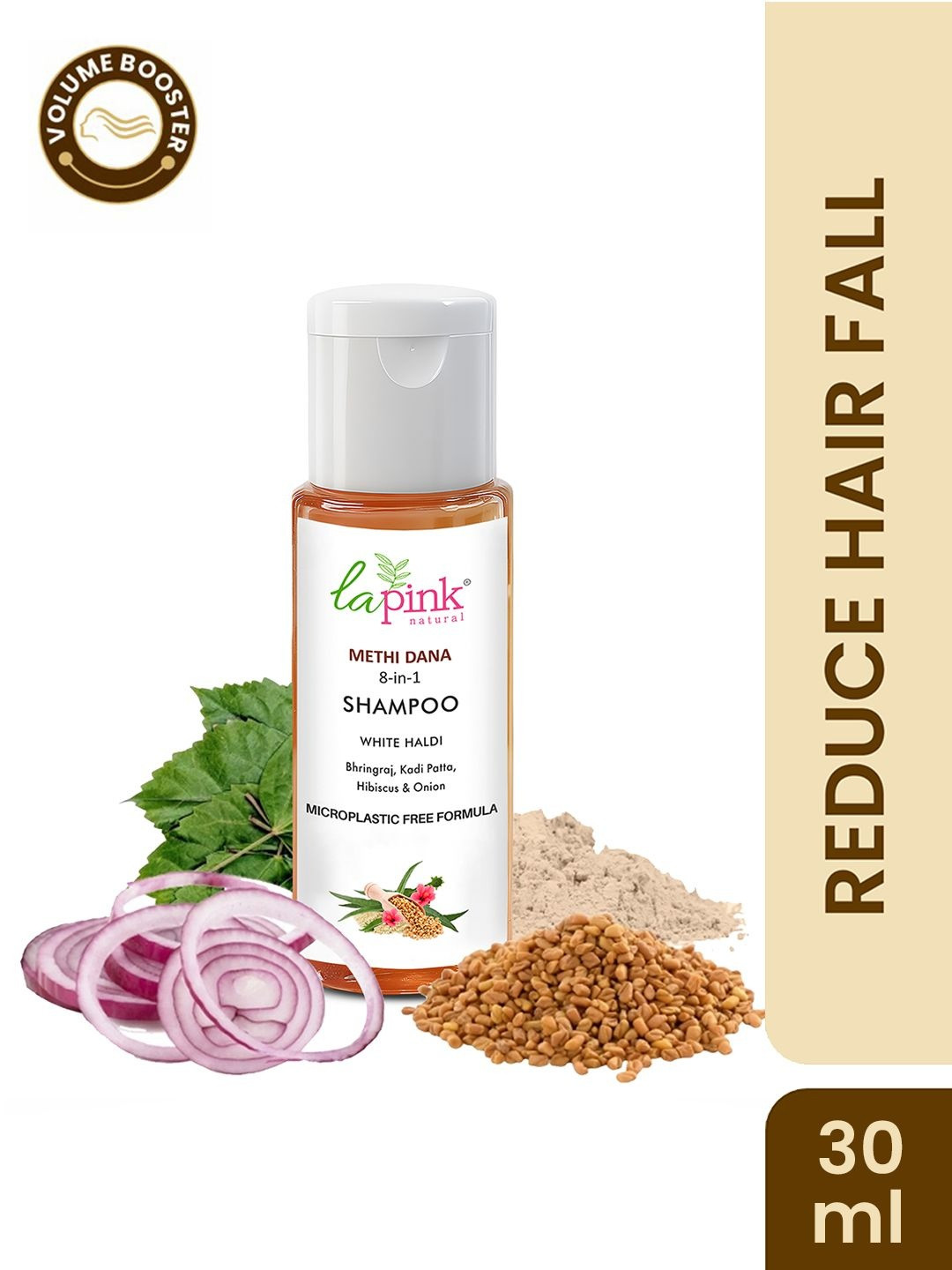 La Pink Methi Dana 8-in-1 Shampoo For Hair Growth - 30 ml