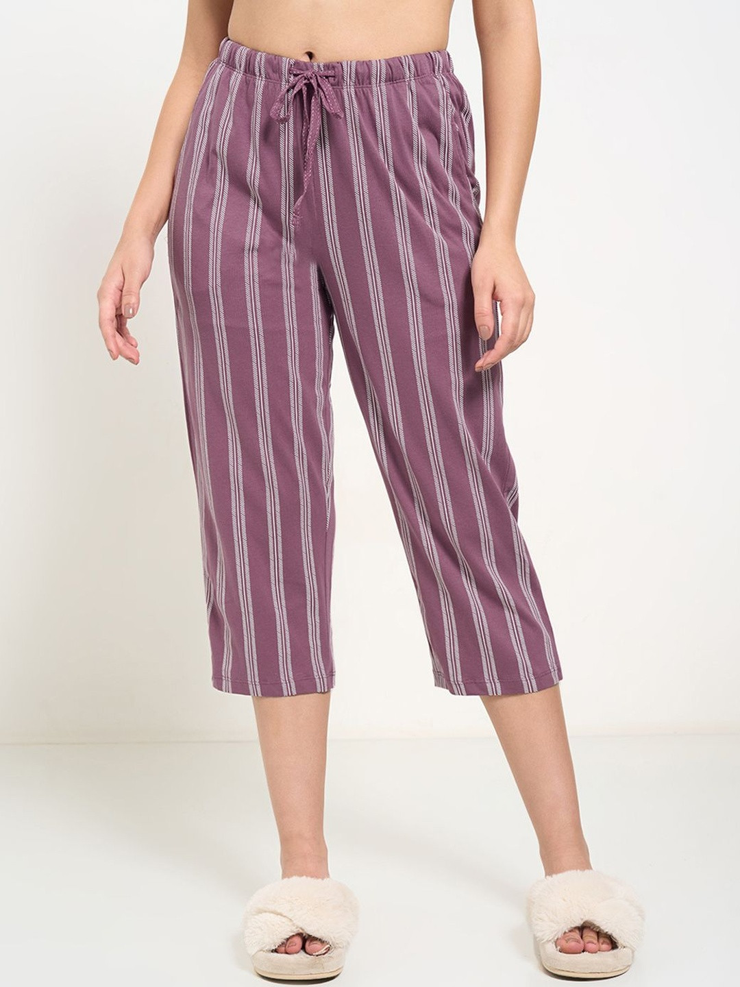 Dreamz by Pantaloons Women Striped Cotton Capris
