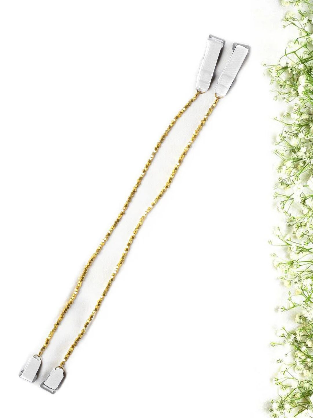 FIMBUL Women Glittering Gold-Tone Detachable Adjustable Bra Straps
