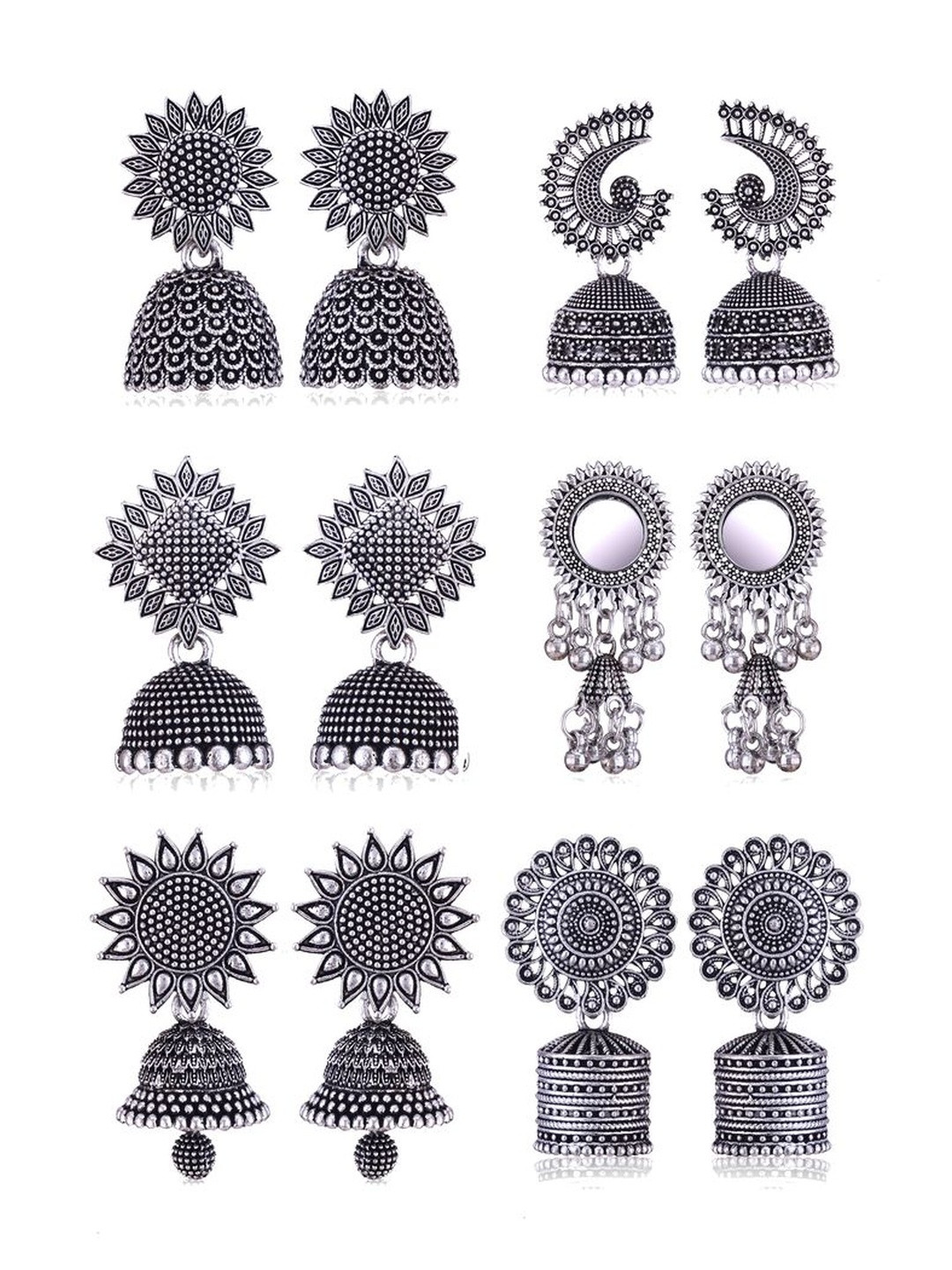 DIVASTRI Woman Floral Jhumkas Earrings