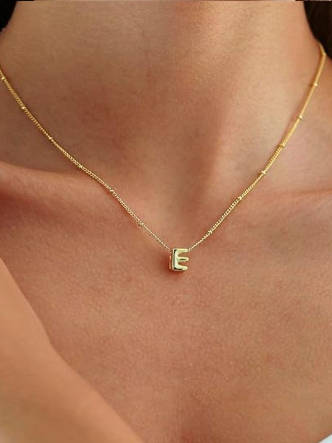 ARISTAL Jewellery Gold-Plated Box Chain-E Minimal Necklace