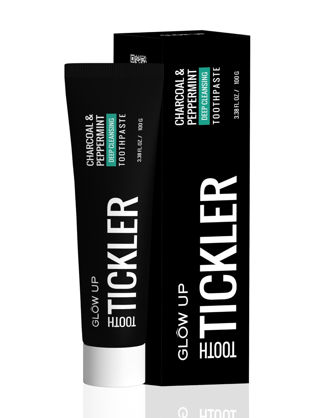 GLOW UP Unisex Charcoal & Peppermint Deep Cleansing Toothpaste - 100 g