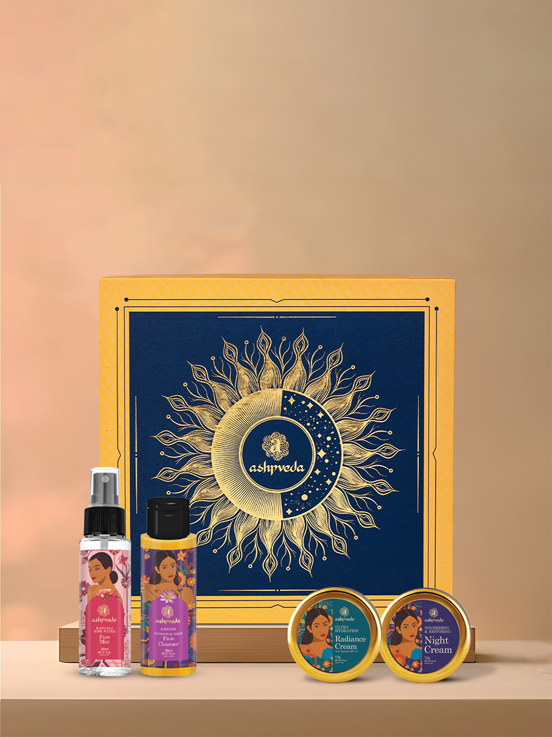 ASHPVEDA Set Of 4 Daily Bliss Box Gift Set