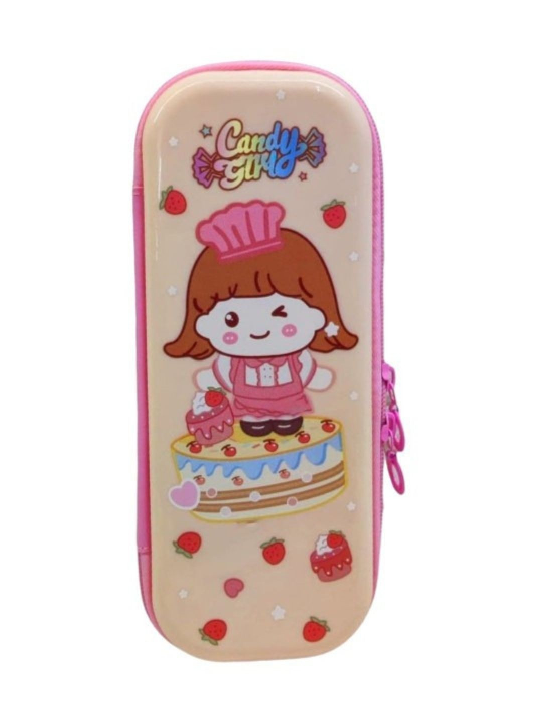 YK Self Design Candy Girl Cartoon Pencil Case