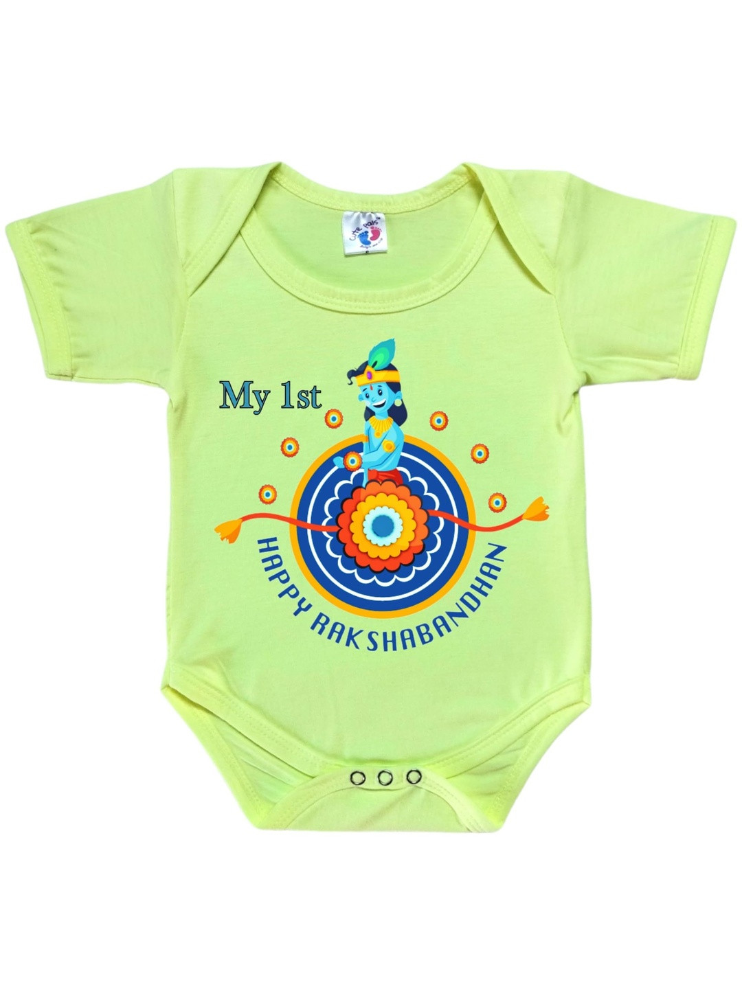 Cute Pals Kids My 1st Rakhi Printed Cotton Bodysuit
