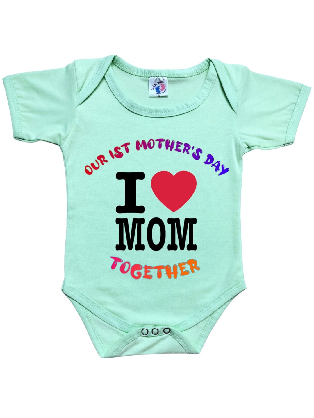 Cute Pals Infants Happy Mother's Day Printed Bodysuit
