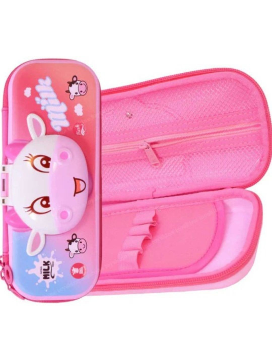 YK Kids Cow Prinetd Durable Pencil Case