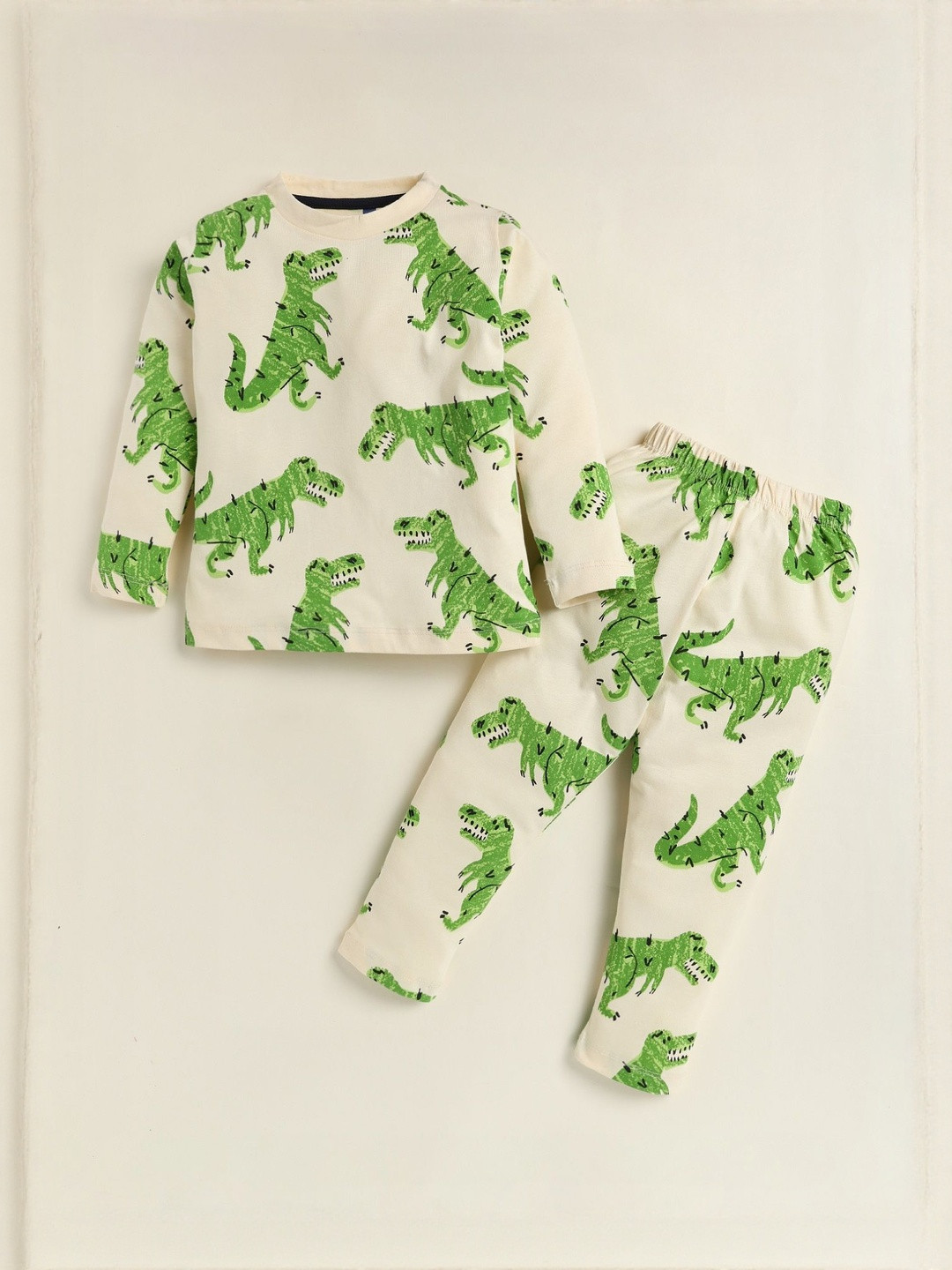 YK Boys Dinosaur Printed Night Suit Set