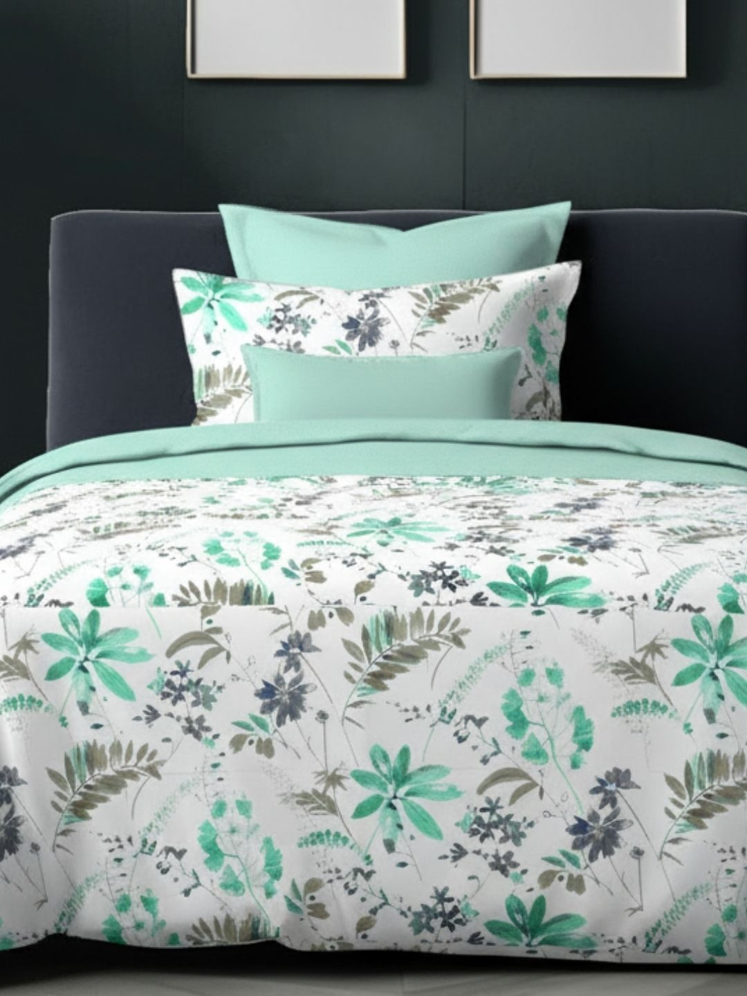 Sleeping Owls Floral 144 TC Skin-Friendly Cotton Single Bedsheet with 1 Pillow Covers