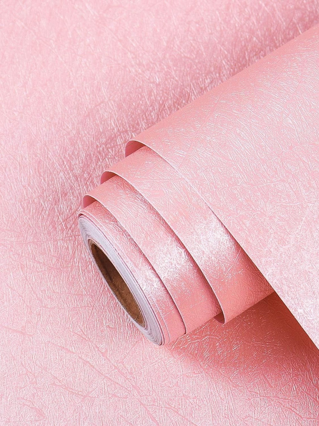 Aura Pink Textured Waterproof Self-Adhesive 3D Wallpaper