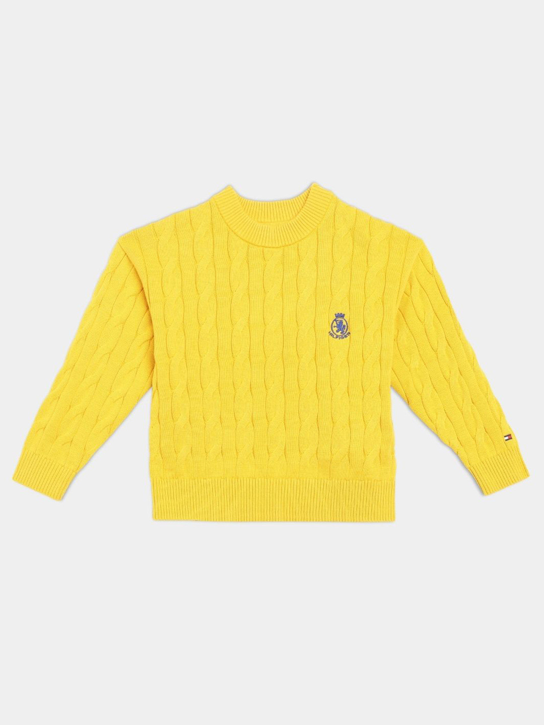 Tommy Hilfiger Boys Cable Knitted Regular Fit Cotton Sweater