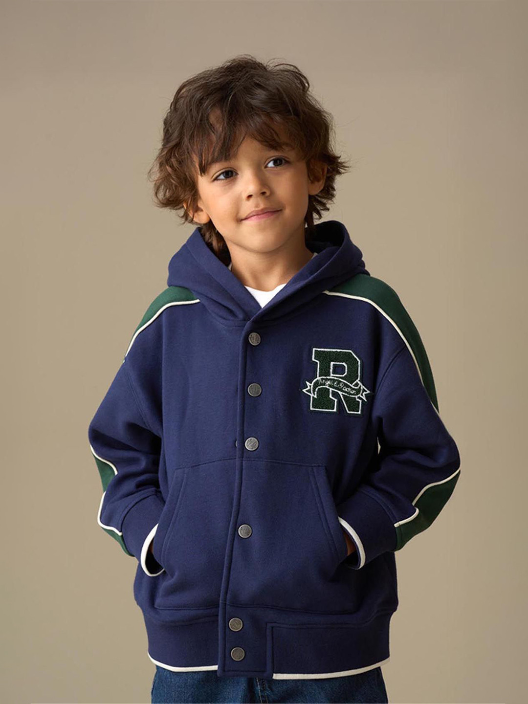 Angel & Rocket Victor Boys Printed Hooded Long Sleeves Sweatshirt