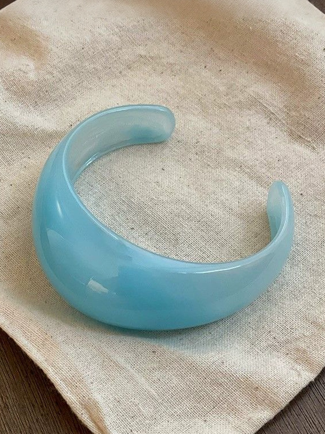 Just Lil Things Glossy Resin Cuff Bracelet