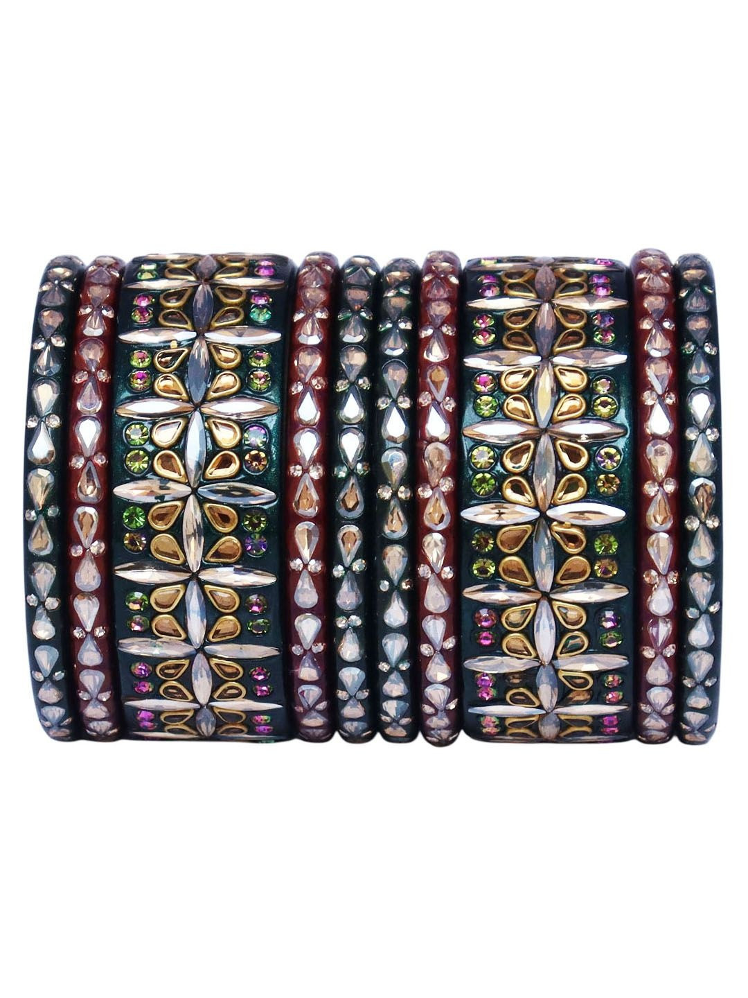 TAJ BRIDAL STORE Lac Bangles Set