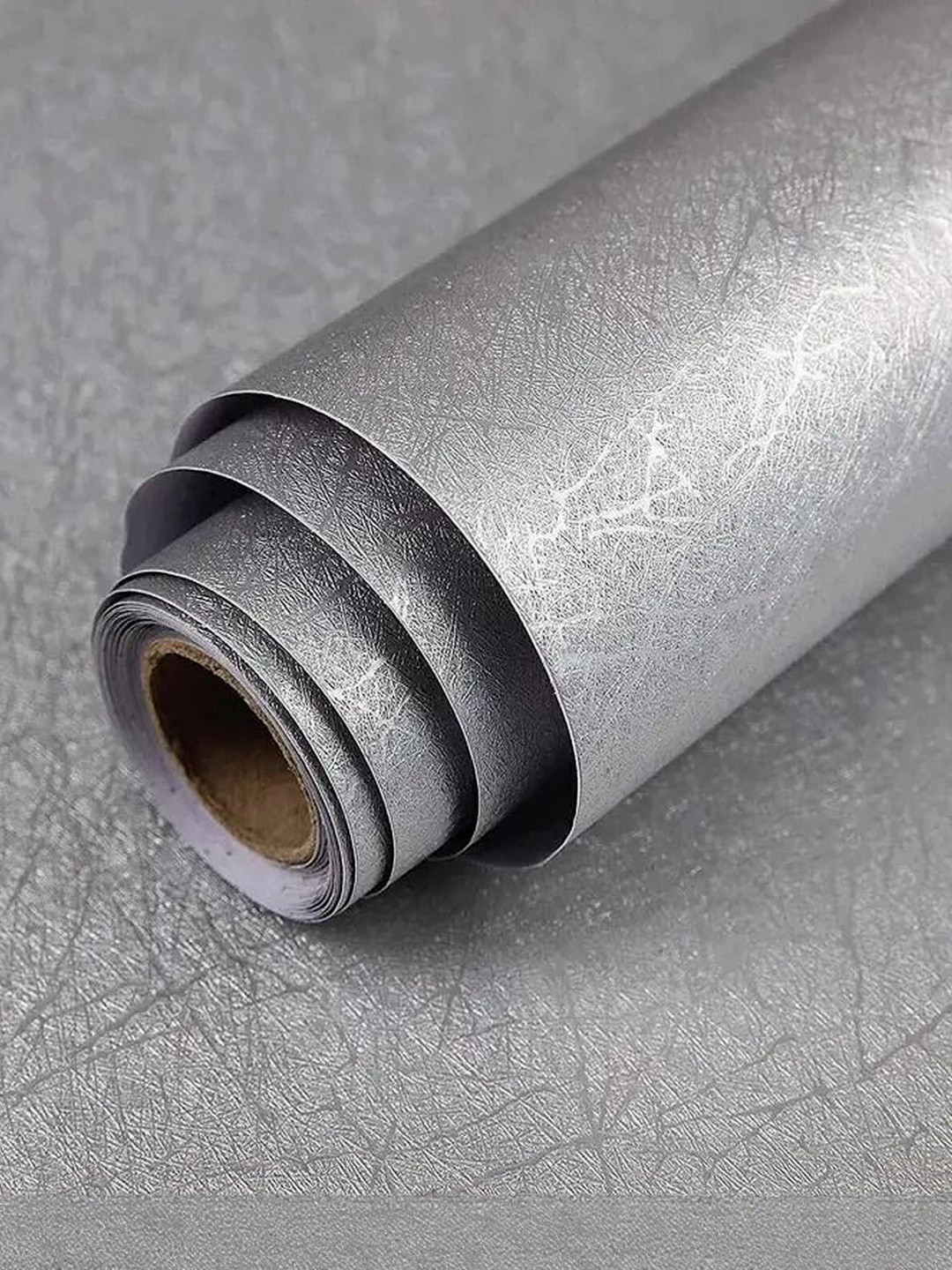 Aura Grey Textured Waterproof Self-Adhesive 3D Wallpaper