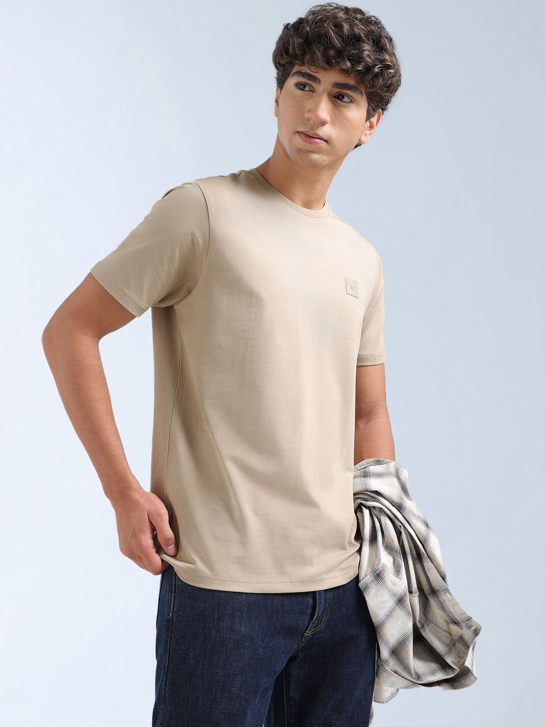 Flying Machine Men Brand Logo T-shirt