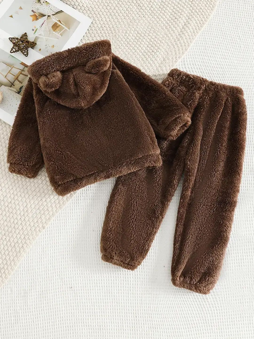 INCLUD Girls Fleece Hooded Jacket With Joggers