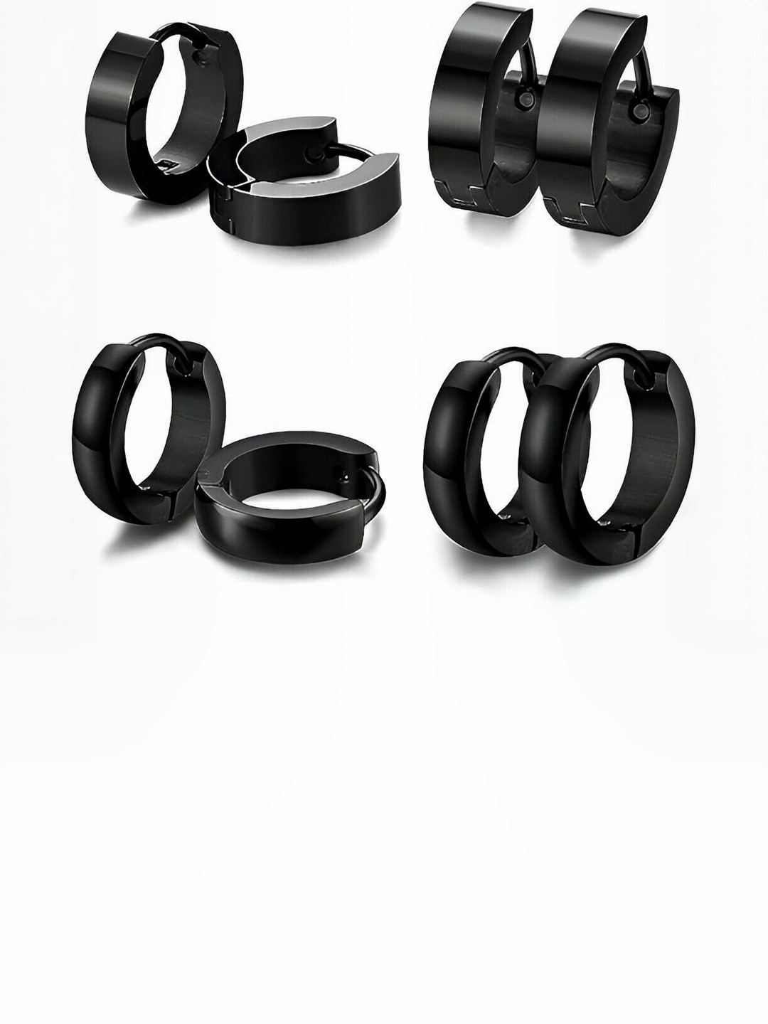 Crazy Queens Men Circular Hoop Earrings