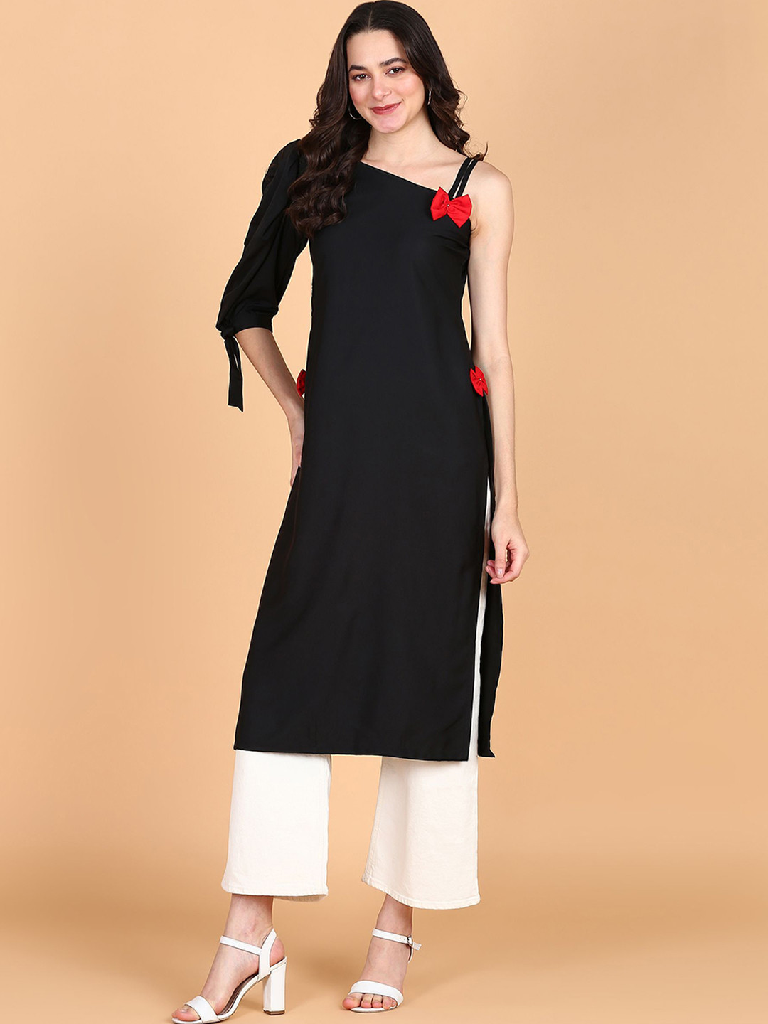 Aiza Collection Selection Of 2 Shoulder Straps Straight Kurtas