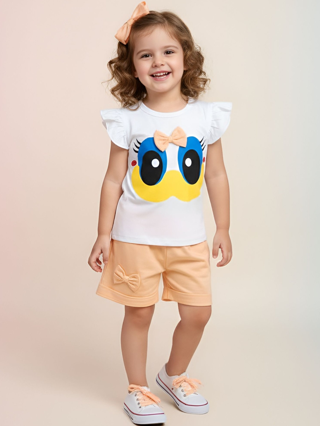 4YOU DRESSES Kids Printed Short Sleeves Top With Shorts