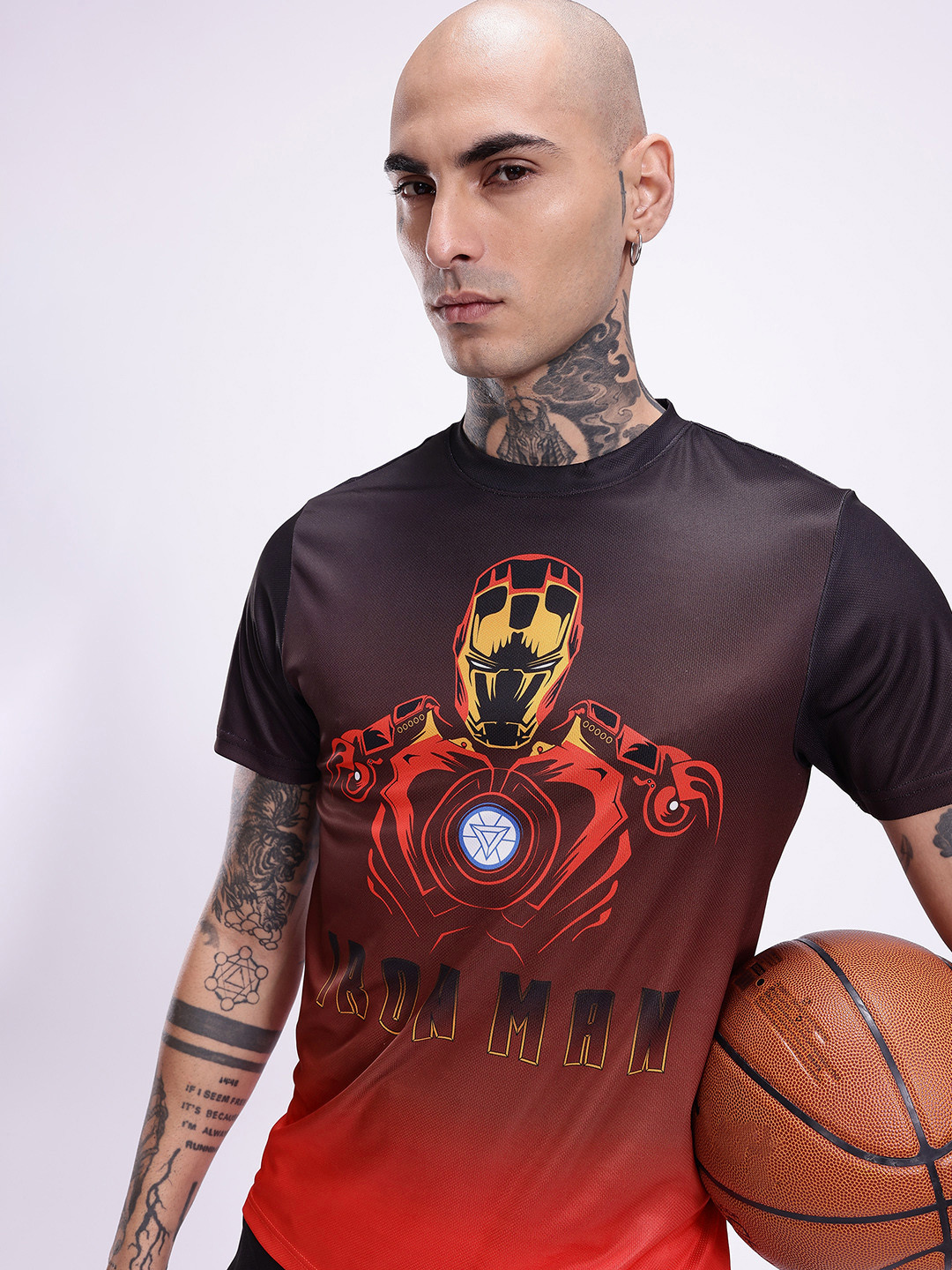 Kook N Keech Iron Man Printed T-shirt