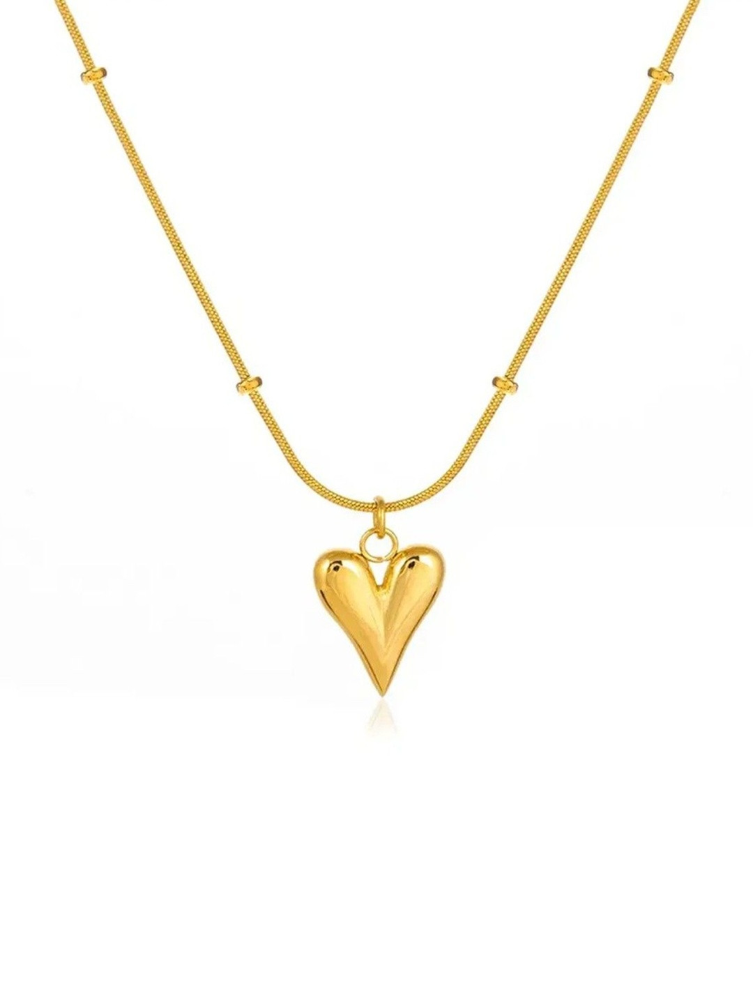 ARISTAL Jewellery Gold-Plated Heart Minimal Necklace