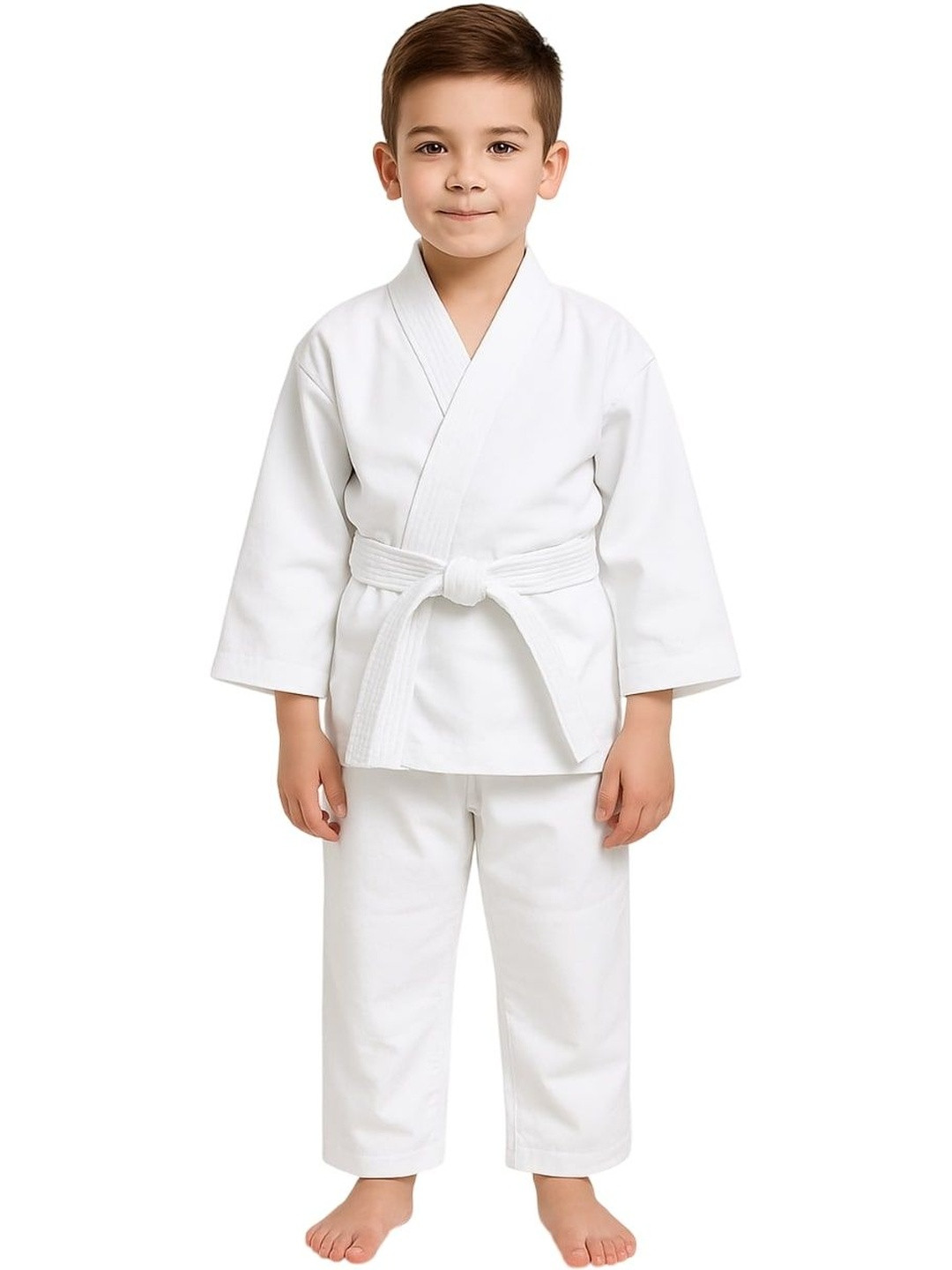 Real Choice Kids Belted V-Neck Long Sleeves Coat with Pyjamas