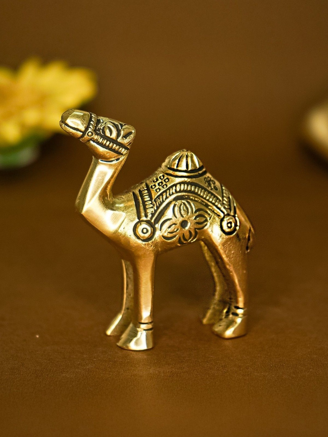Ekhasa Gold-Toned Camel Figurine Showpiece