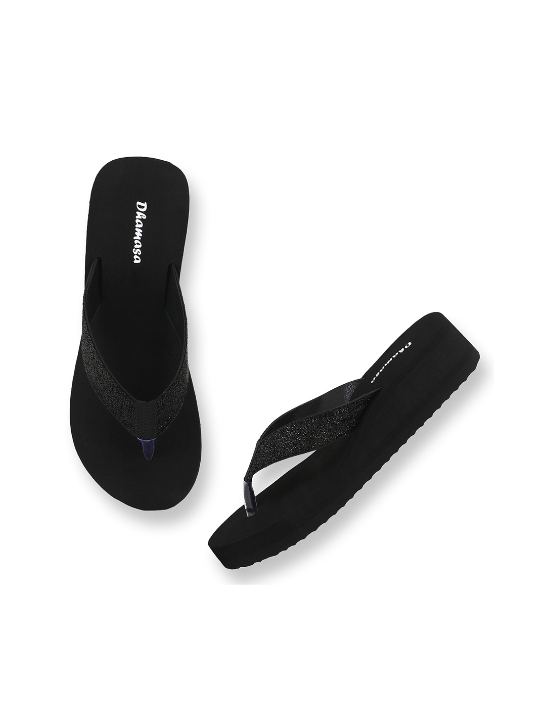 DHAMASA Women Textured One Toe Flats