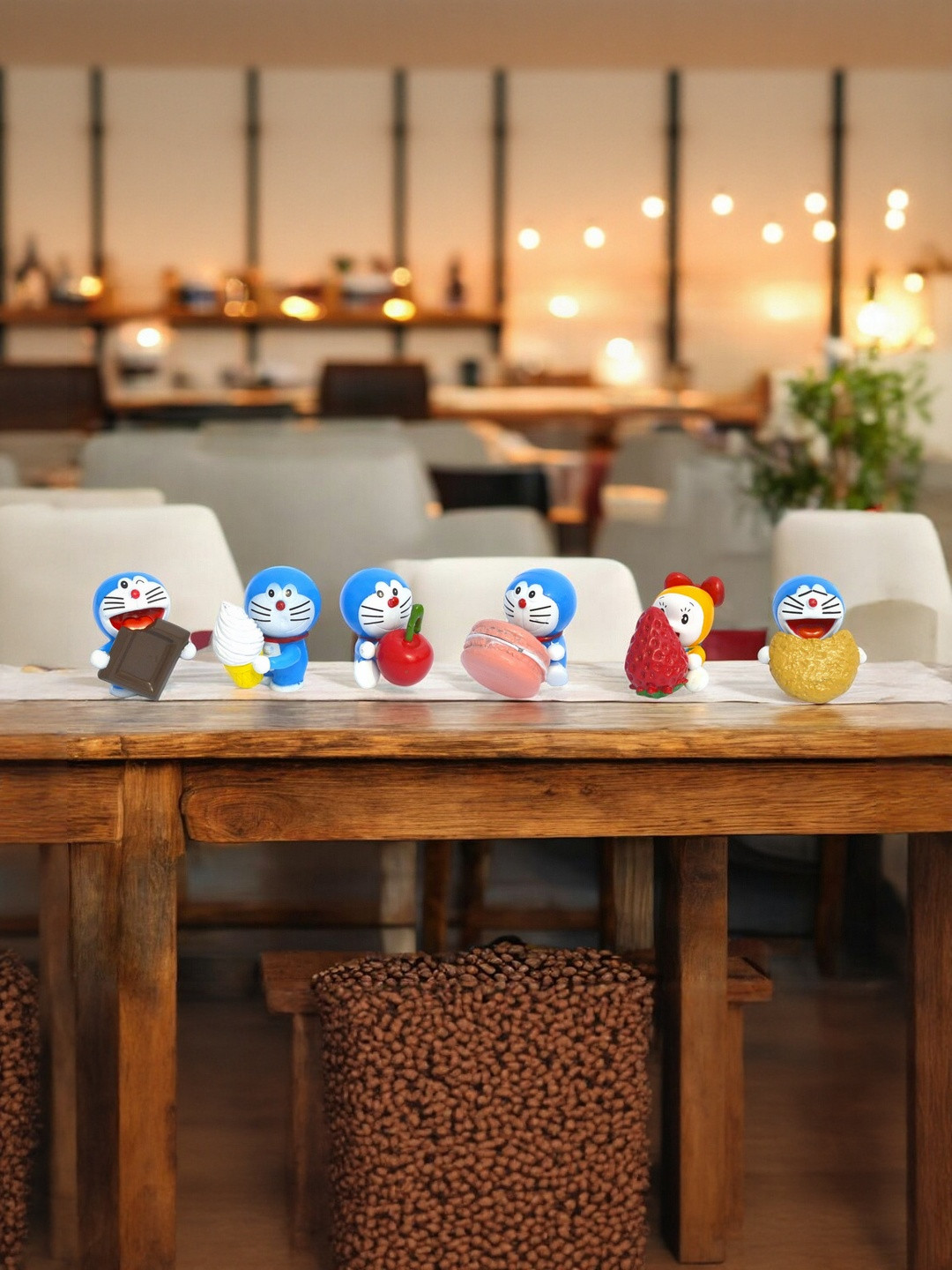 DEALSEVEN FASHION Unisex Pack Of 6 Blue Figurine Showpiece