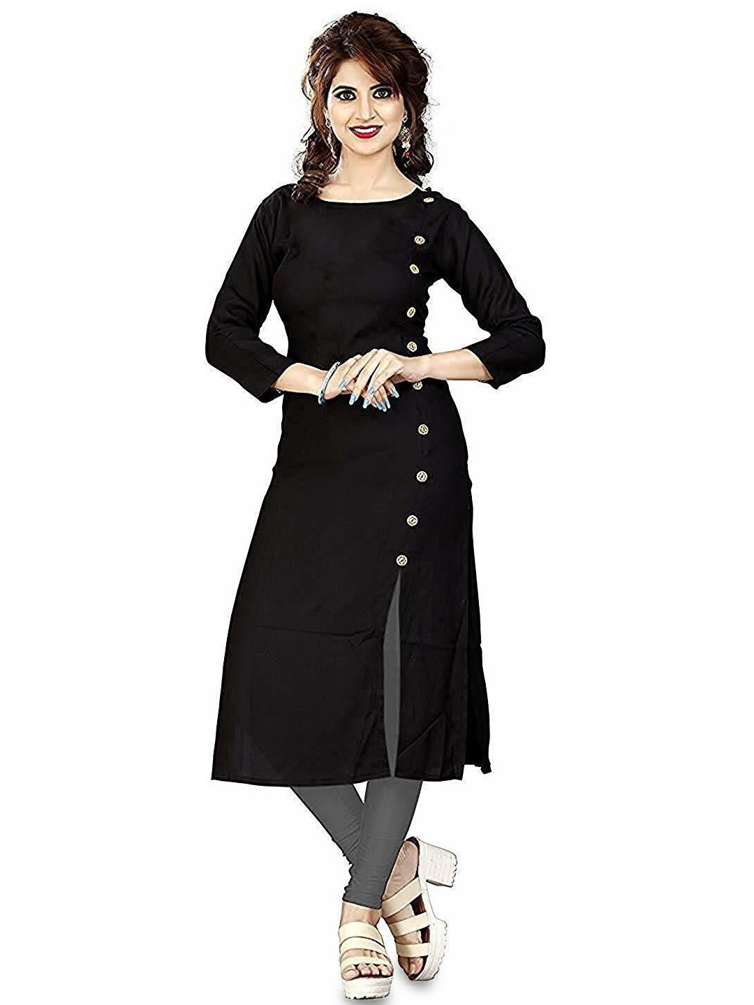 Aiza Collection Boat Neck Straight Kurta