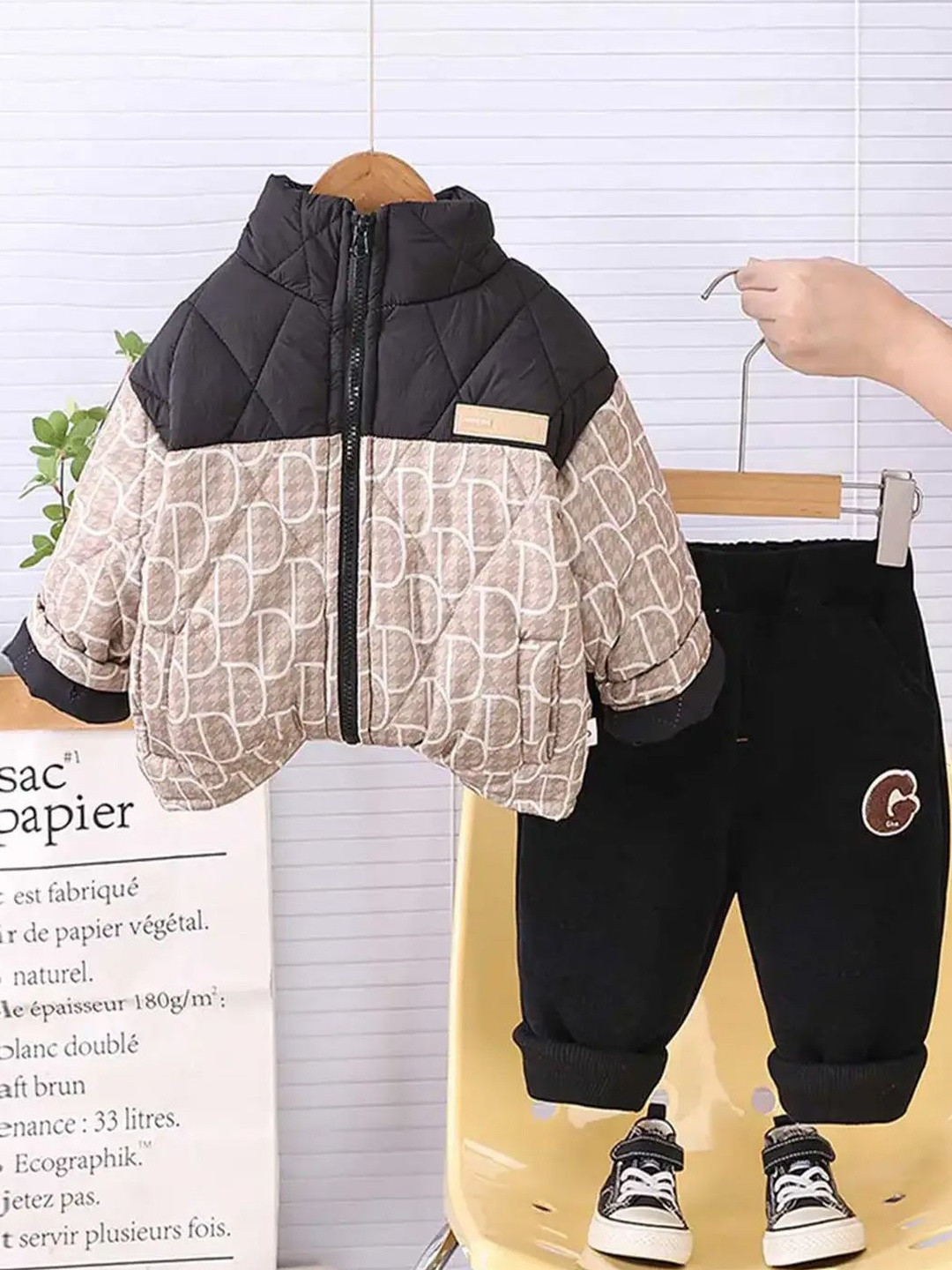 INCLUD Boys Quilted Puffer Jacket With Jogger