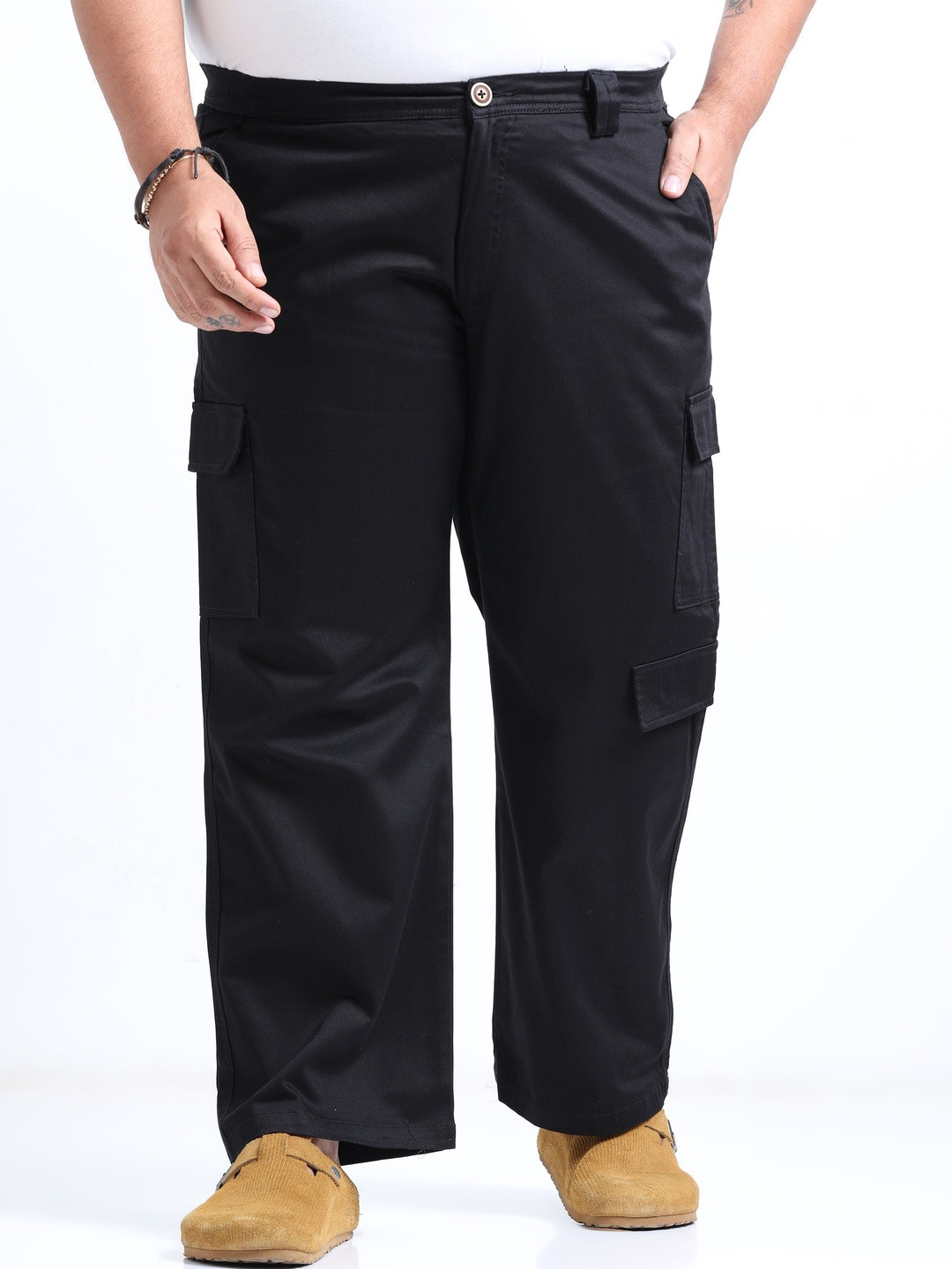 NEVER NEUD Men Cargo Trousers